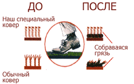 Эффективность сменных ковров
